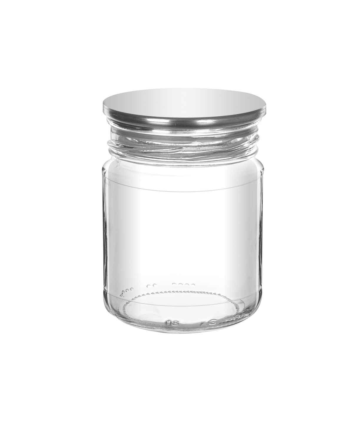 Metal Lidded Plain Spice Jar