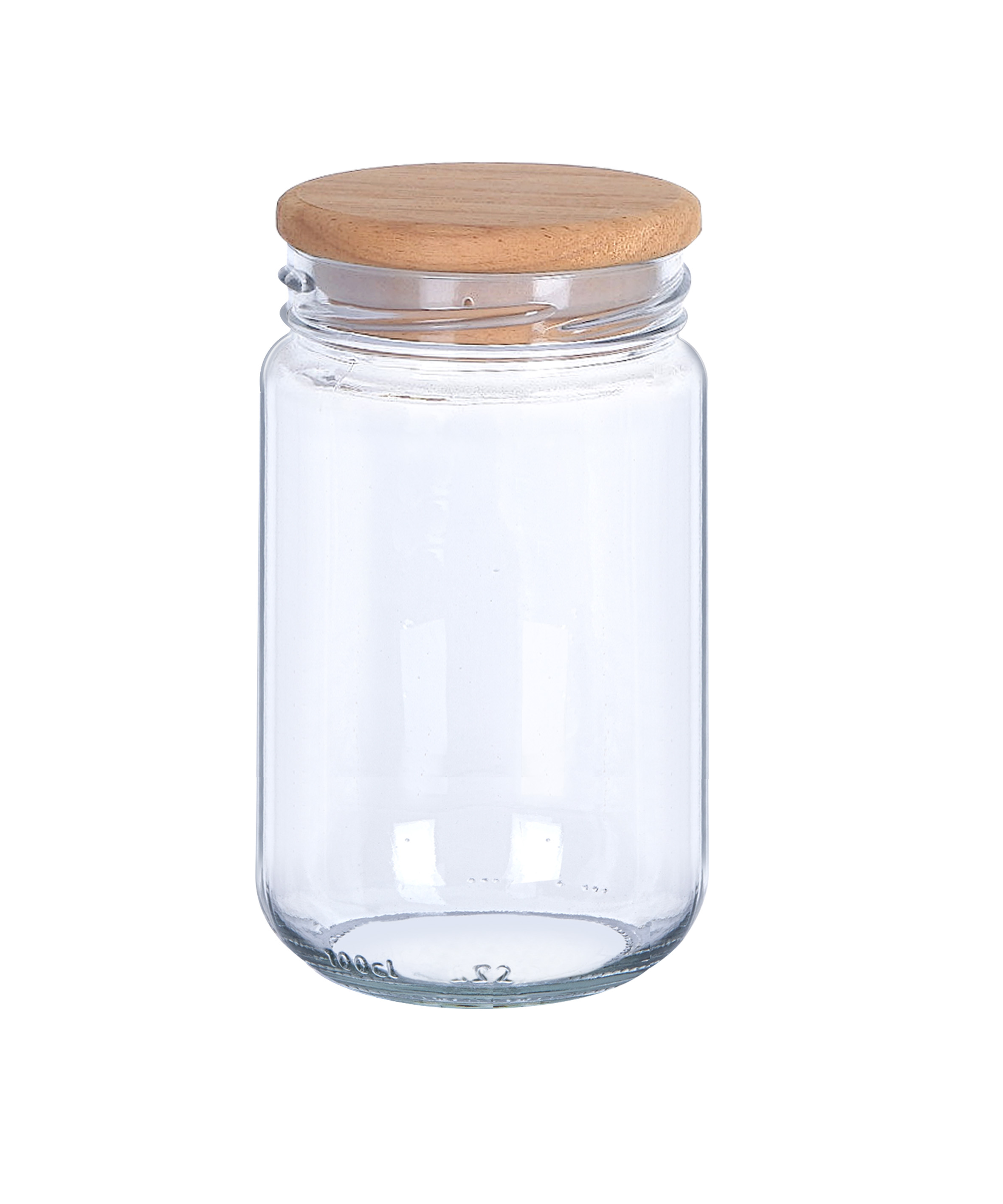 Wooden Lidded Plain Spice Jar