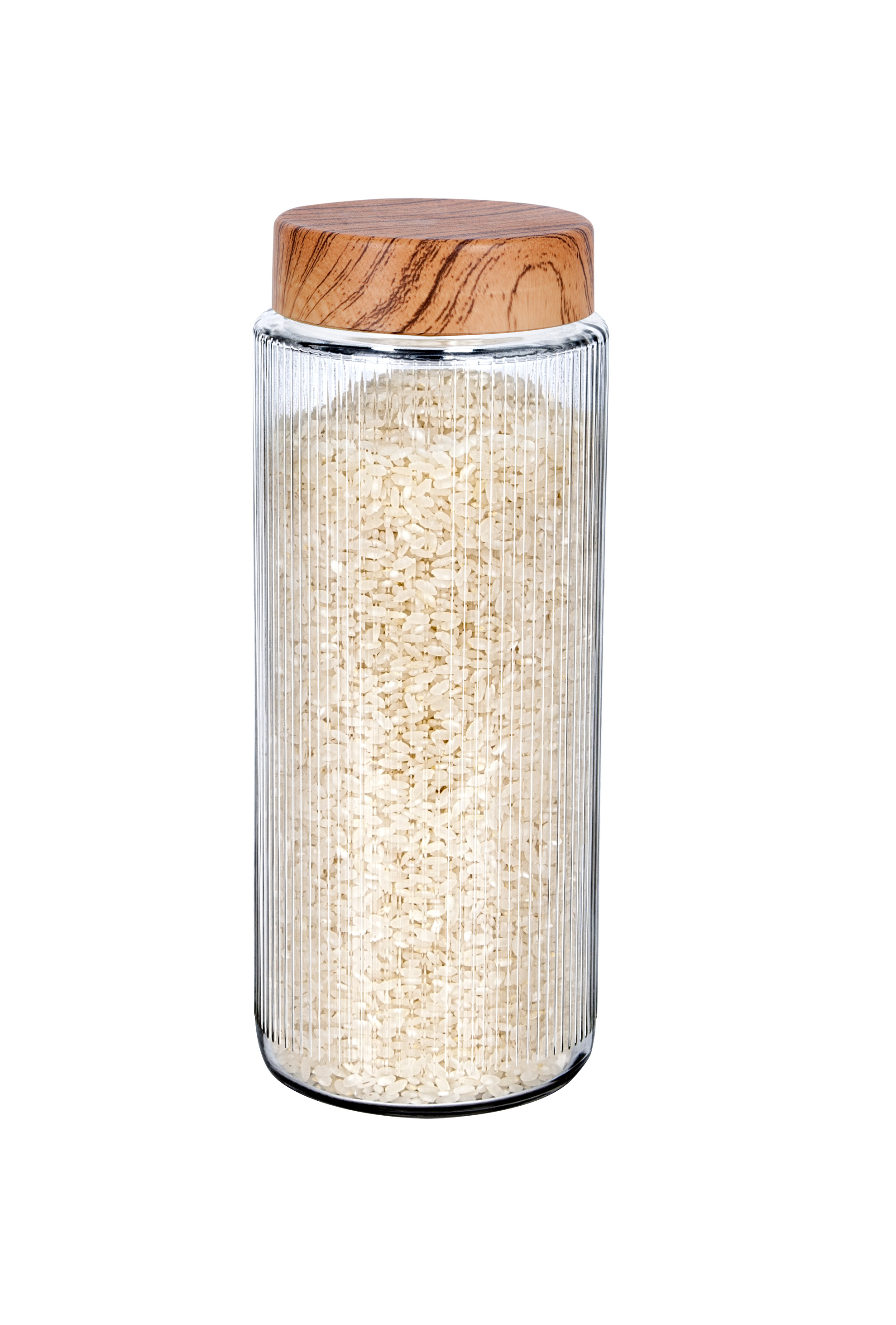 Wooden Decorated Lidded Diamond Jar