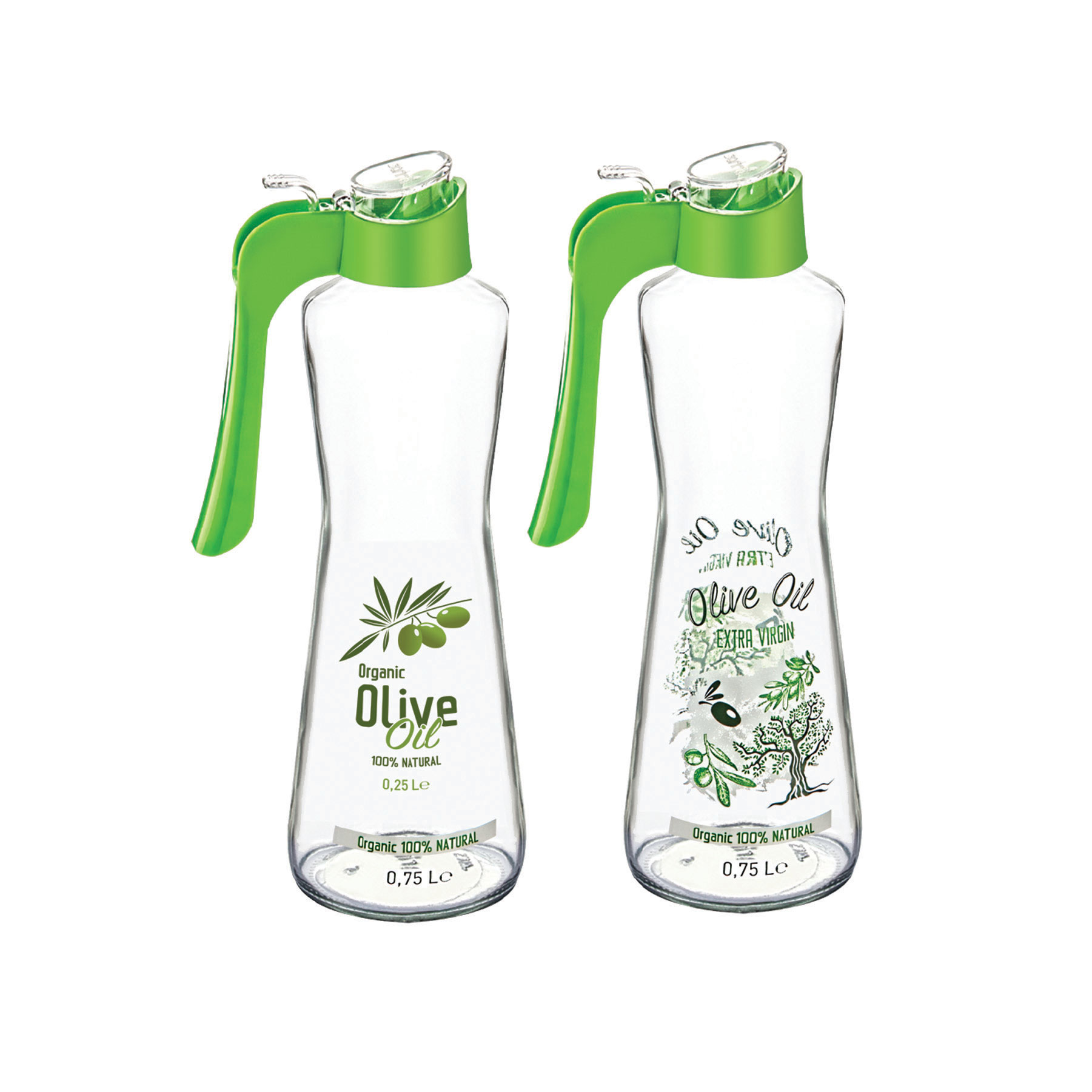 Decorated Olive Oil and Vinegar Bottle
