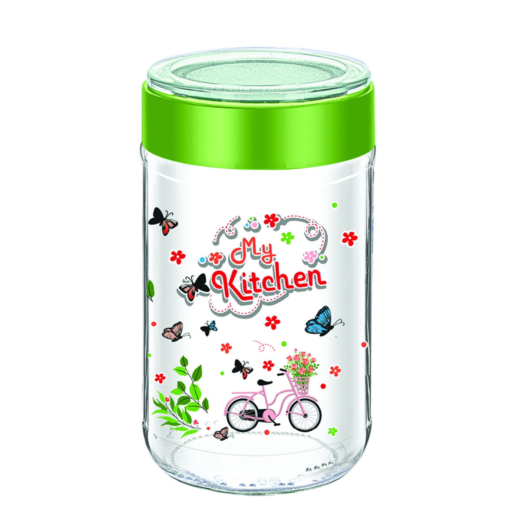 Vacuum Lidded Patterned Jar