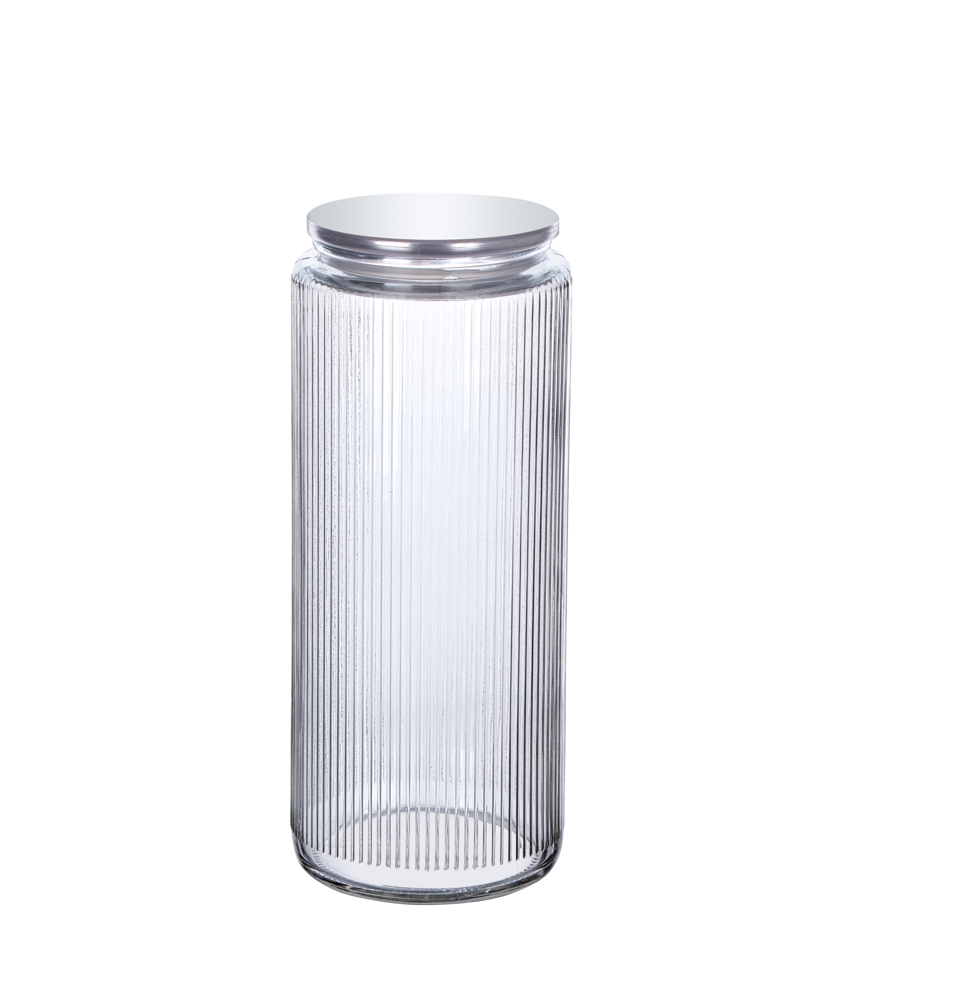 Metal Vacuum Lidded Diamond Jar
