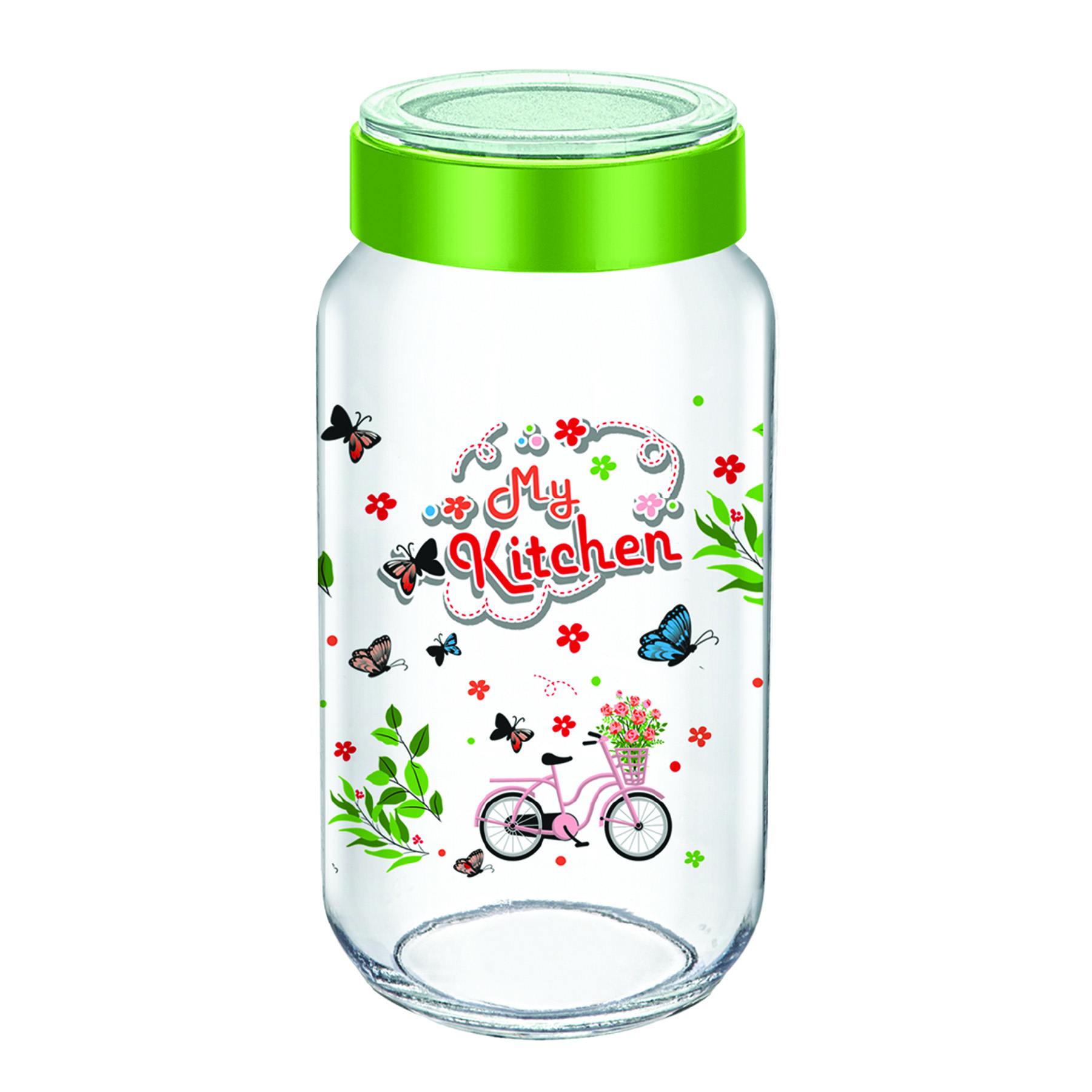 Vacuum Lidded Patterned Jar