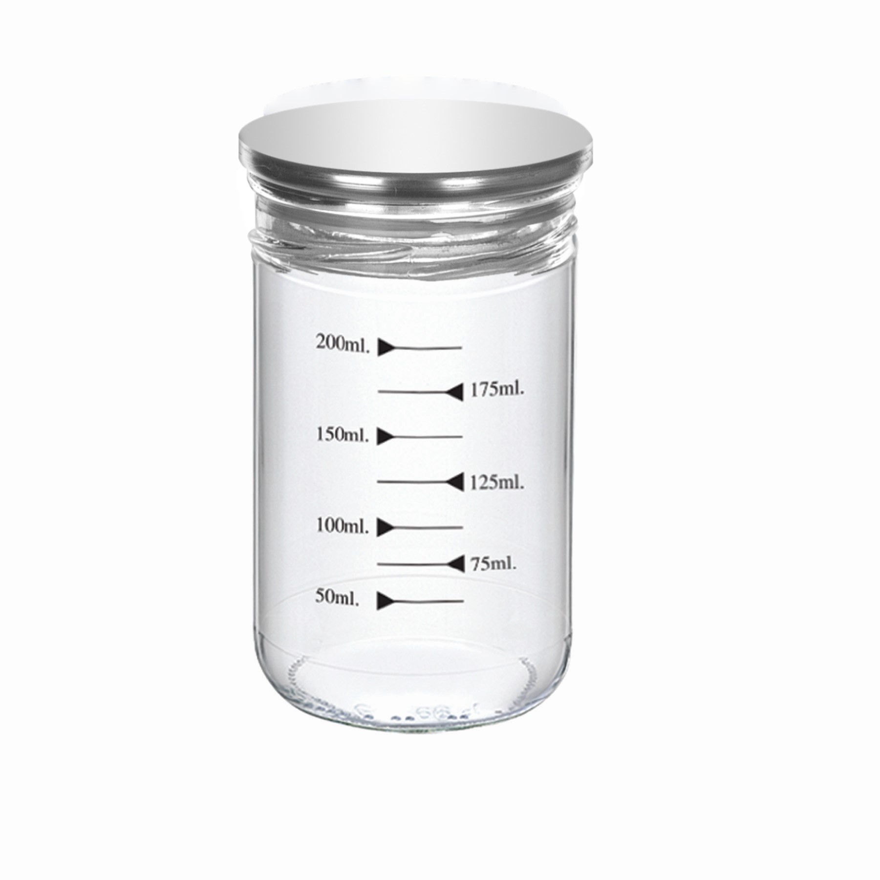 Measuring İşaretli Metal Lidded Spice Jar