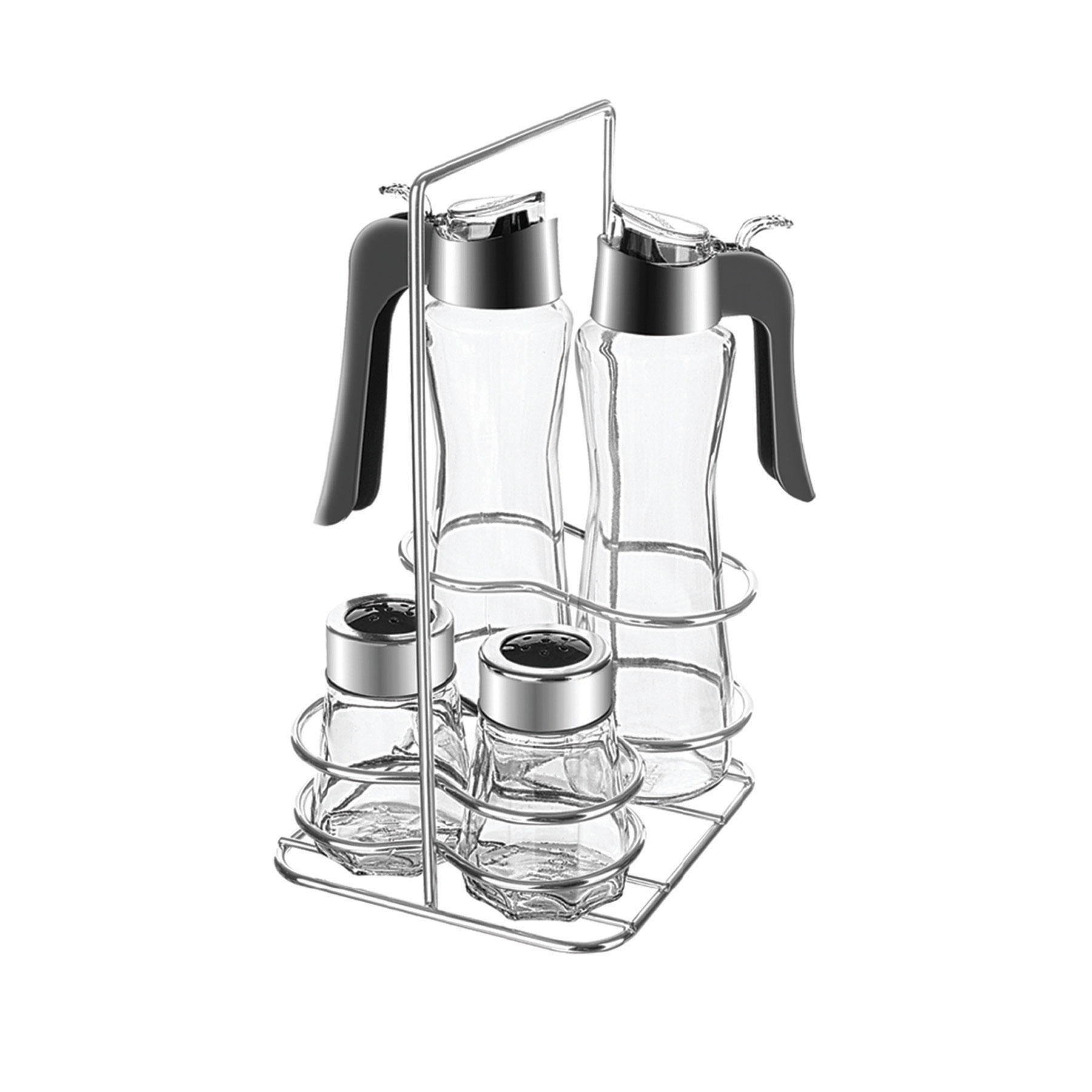 Sari̇na Silver Metal Oil Set