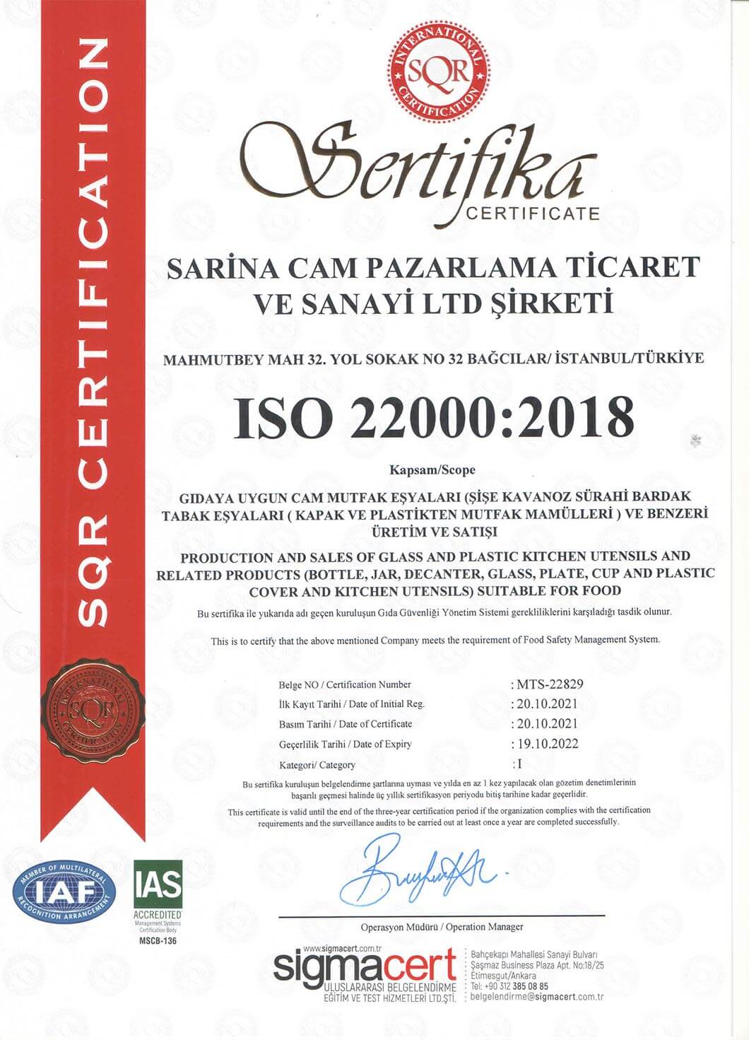 Sarina Glass