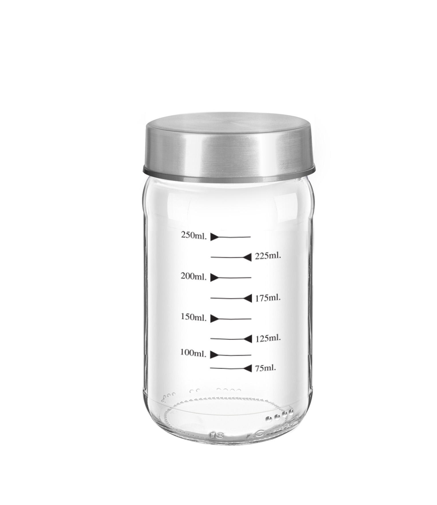 Metal Kapaklı, Ölçek İşaretli Baharat Kavanozu