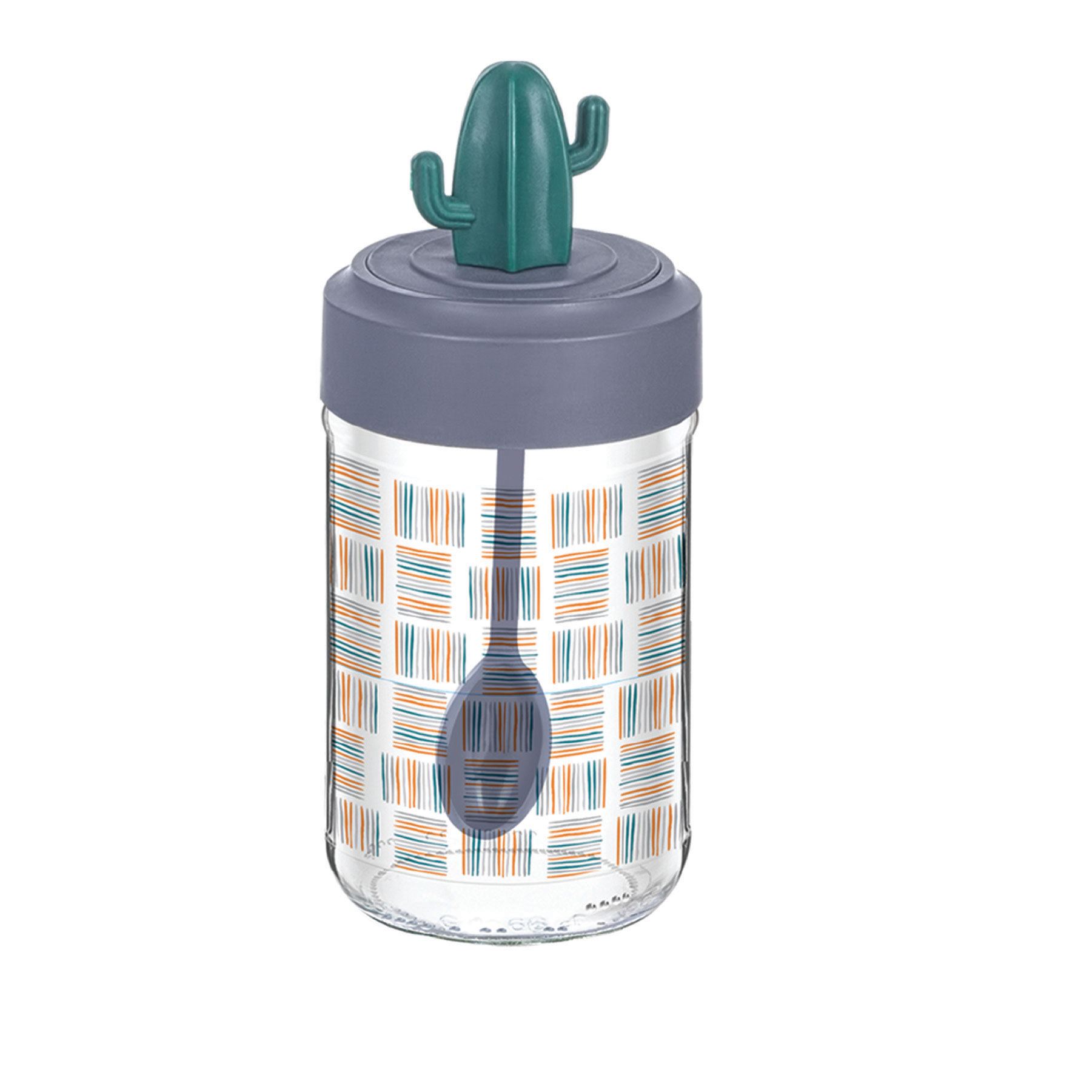 Patterned Cactus Spice Jar
