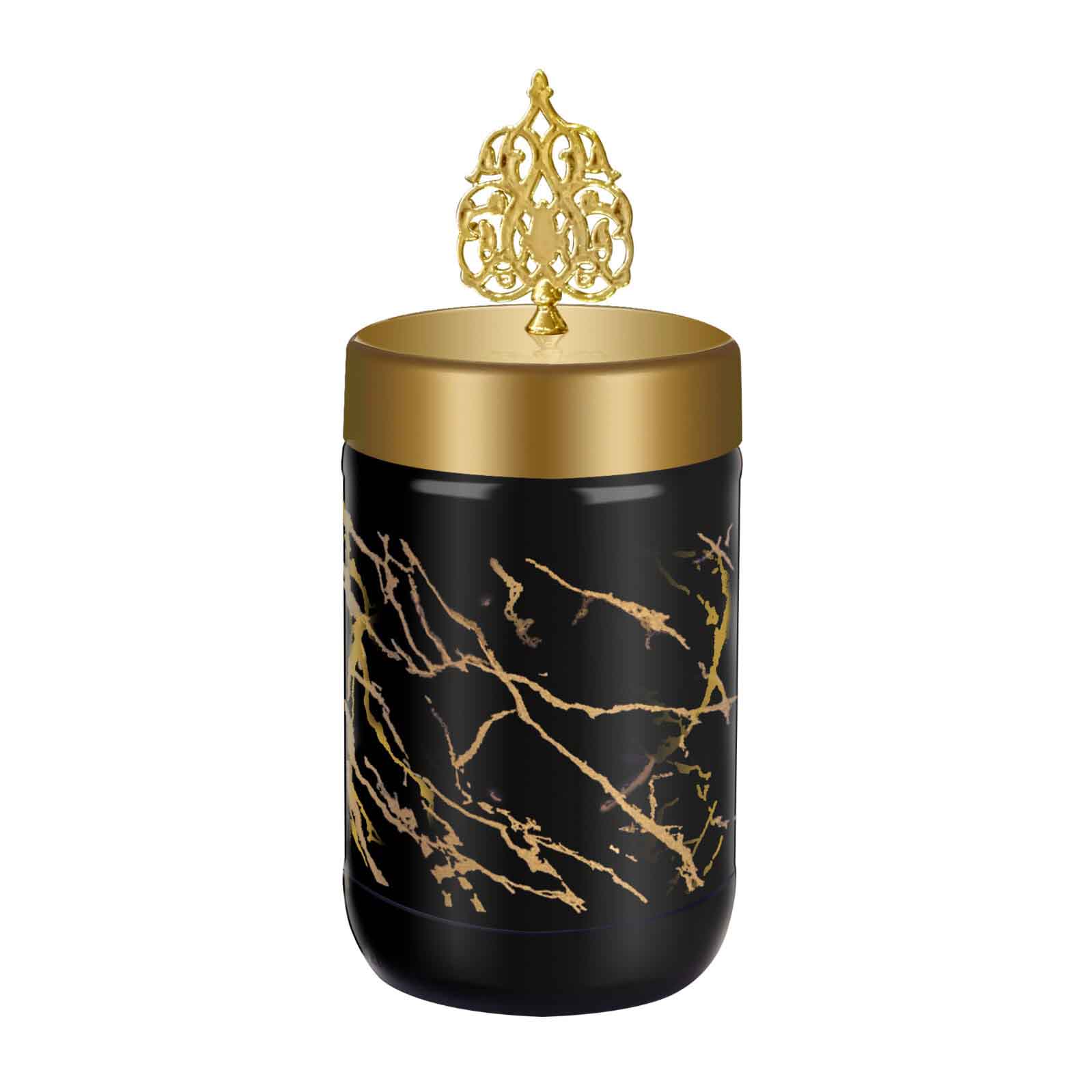 Marble Jar Gold Lid