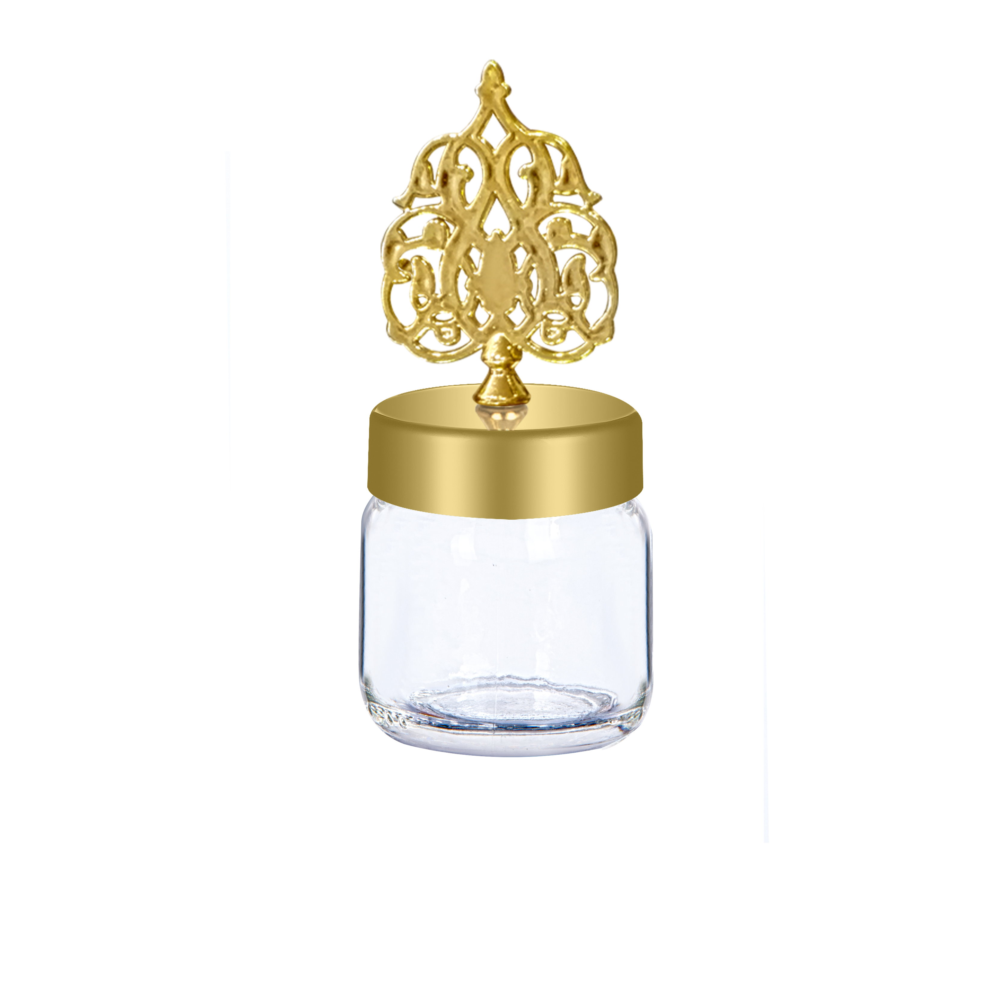 Mimosa Jar Gold Lidded