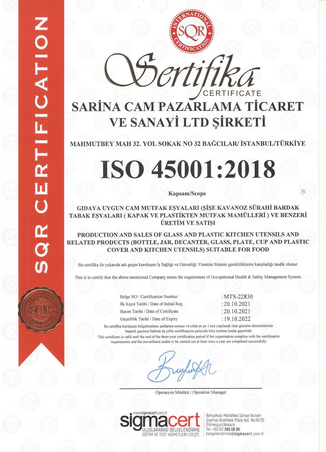 Sarina Glass