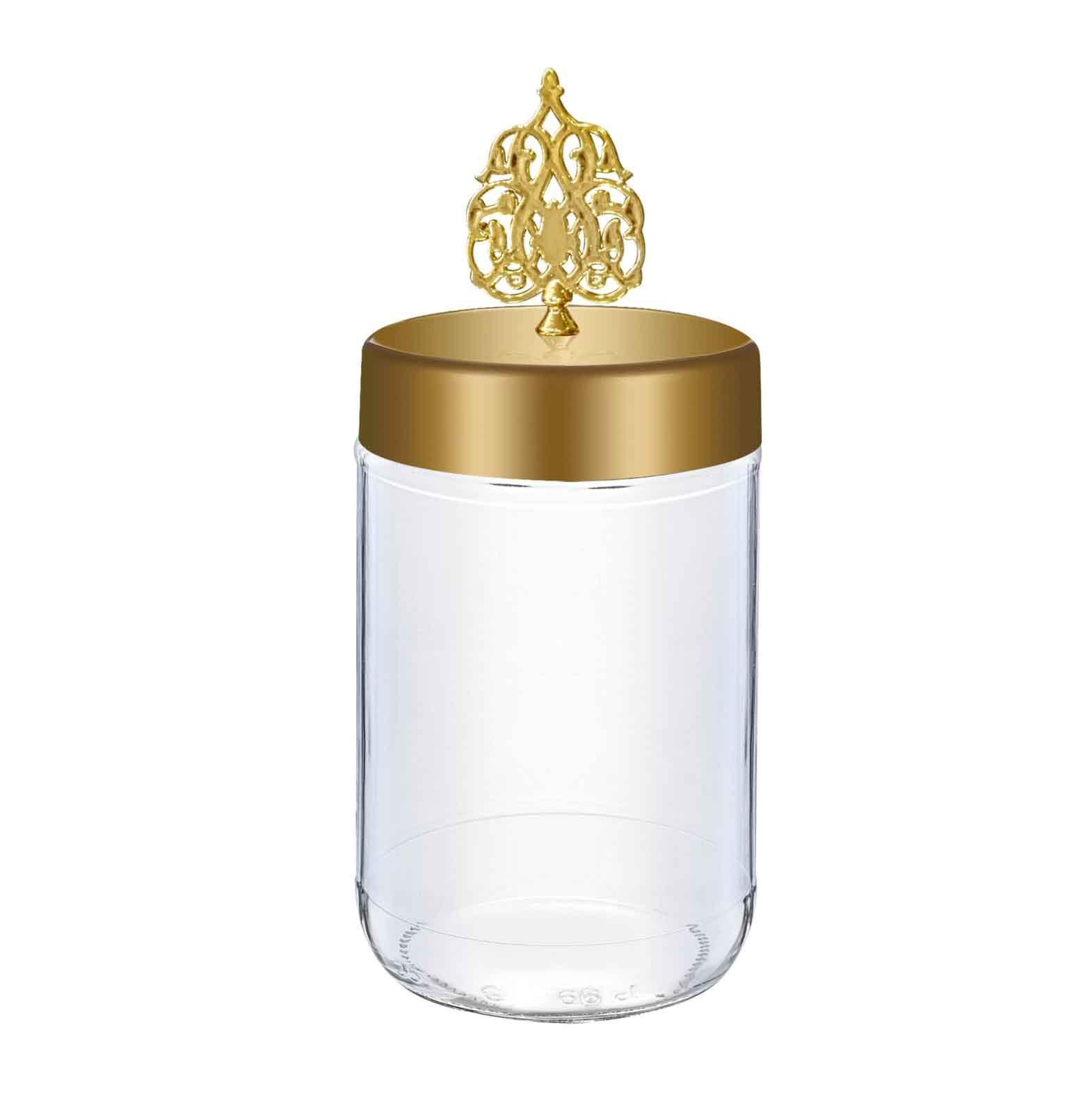 Mimosa Jar Gold Lidded