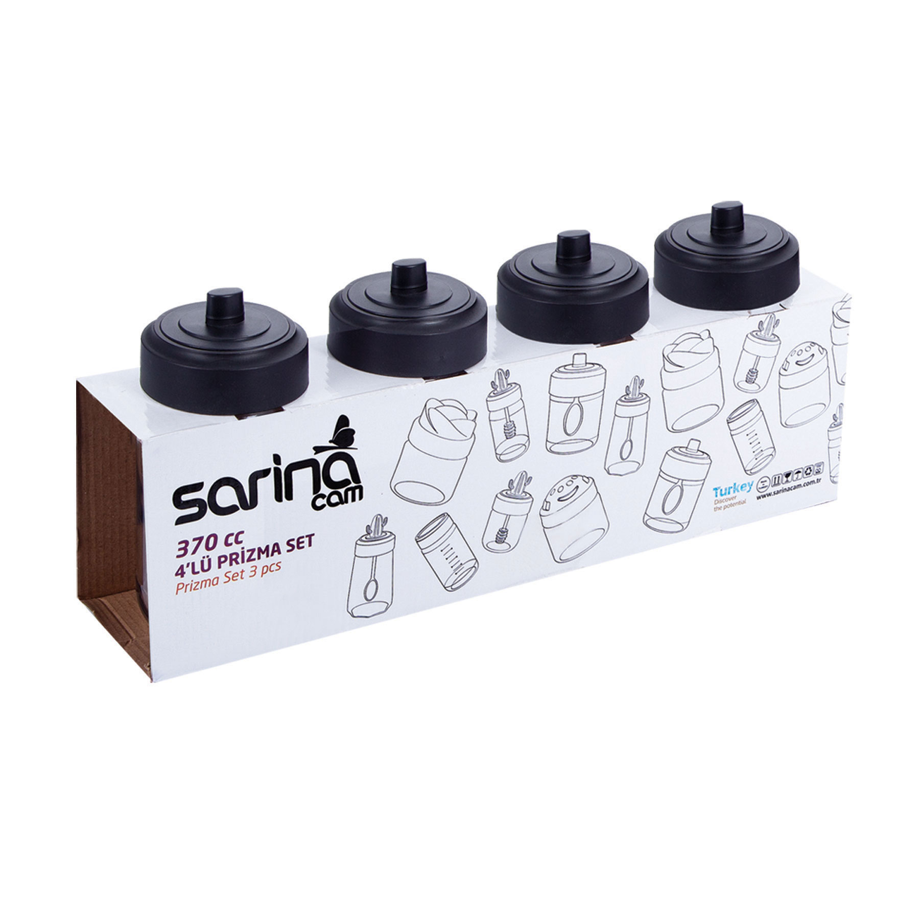 4-Piece Felix Spice Jar Set (Sleeved Box)