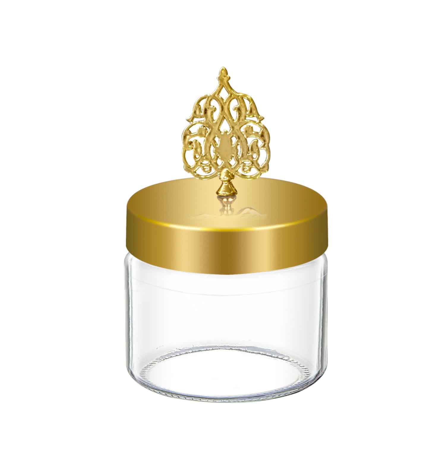 Mimosa Jar Gold Lidded