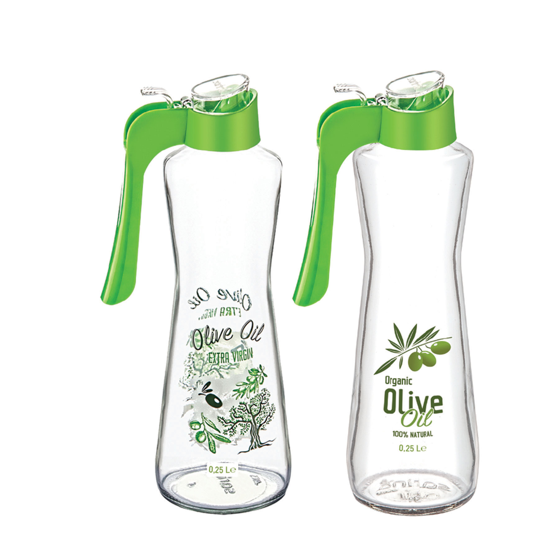 Decorated Olive Oil and Vinegar Bottle